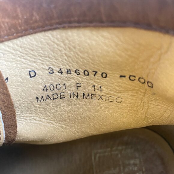 Frye Tyler Lace Up Cognac Leather Boots - Women’s Size 9D (3486070-COG) - Picture 10 of 15